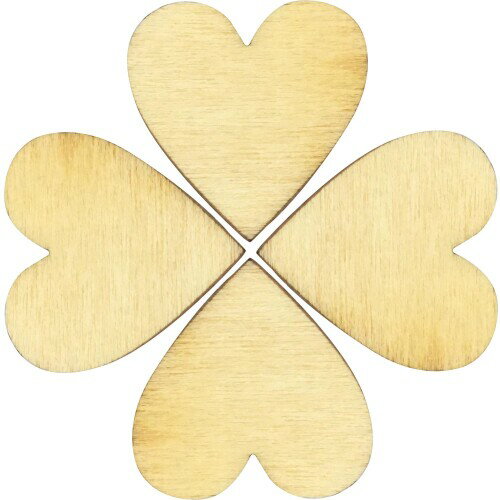 Pstyle. ハート 木材チップ 手作り ドロップス PST-107 (60mm 50個セット)