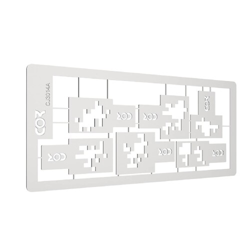 (Cicogna) 塗装 スプレー テンプレート 迷彩 ステンシルシート プラモデル 模型 戦車 タンク エアブラ..