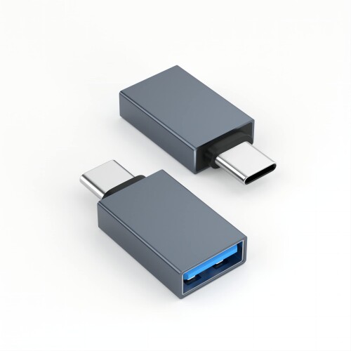 BEYIMEI TYPE-C - USBアダプタ, MacBook iPad用, Type-C(オス) - Type-A(メス) USBコンバータ, データ転送速度最大10GbpsのMINI USB OTGアダプタ - 2個入り