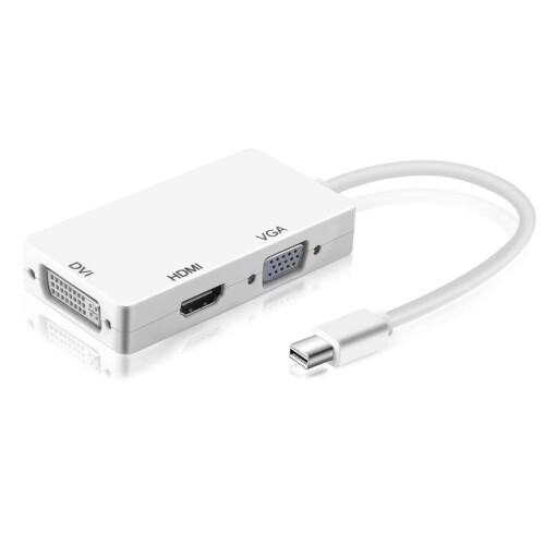 MELODAY 3in1 Mini Displayport HDMI/DVI/VGA ϊA_v^ ϊ P[u }`nu ő𑜓x1920X1080PΉ o Mac Book Air/Mac Book Pro/iMac/Mac mini/Surface pro 1 2 3Ή -ij