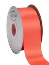ウォーターメロンサテンリボン 50mm幅 ダブルフェイス クオリティサテン - ギフトラッピング、ウェディング、招待状、クラフト、アパレル、ヘッドバンド用 - ...