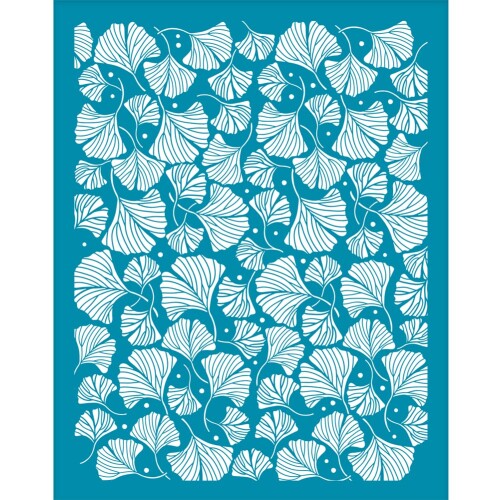 OLYCRAFT シルクスクリーンステンシル 銀杏 シルクステンシルプレート 描画テンプレート 非接着 粘性な..