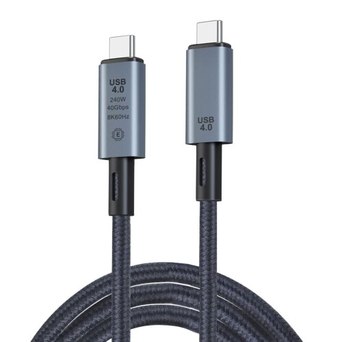 Besince USB4.0 P[u USB4 Type-C to Type-C Cable fo 8K@60Hz 40Gbps PD 240W 48V/5A p\R PC ^ubg X}[gtH f[^] [d 1m (ubN)