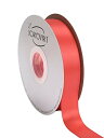 ウォーターメロンサテンリボン 25mm幅 ダブルフェイス クオリティサテン - ギフトラッピング、ウェディング、招待状、クラフト、アパレル、ヘッドバンド用 - ...