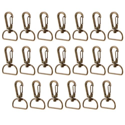 Pstyle. ナスカン キーホルダー Dかん 手芸 金具 内径20mm 20個セット PST-071