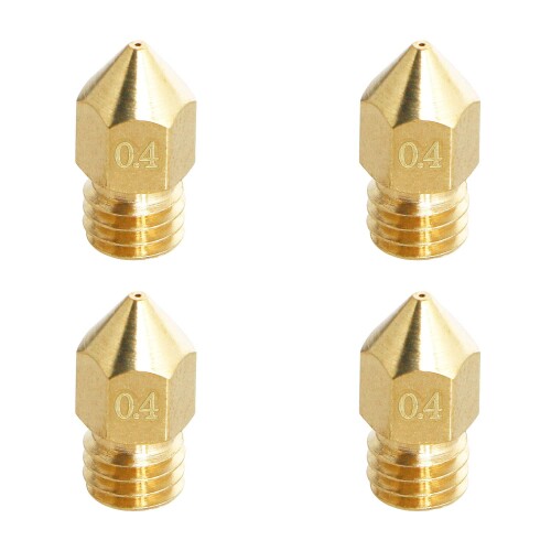 Aopin M6 3mm押出機ノズル3Dプリンター0.4mm / 0.016
