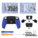 eXtremeRate ps5コントローラーBDM-010&BDM-020に対応用プログラムできる背面パドルプラスティック製ライズリマップキット、ps5コントローラーに対応用アップグレードボードとラバー付き再設