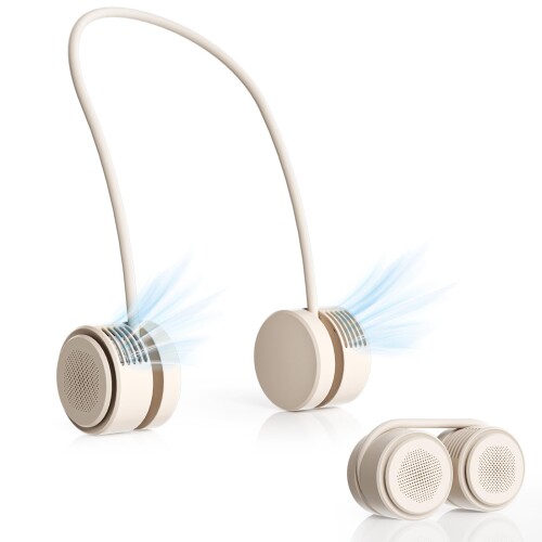 首掛け扇風機 ネックファン ネッククーラー 携帯扇風機 羽根なし 超軽量 360度調整可能 小型扇風機Type..