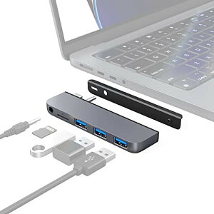 Qwiizlab USB C ϥ Ķ 5ݡ USB-C ϥ ž®5Gbps ǡ  micro SDɥåȤ 2023/2021 MacBook Pro 14'' and 16'' M3/M2/M1 Pro/Max 