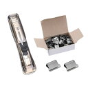 PATIKIL 11.4cm x 2.5cmクラムクリップディスペンサー 1 セット入りバインダークラム 50 クリップ 紙ファイルオフィス文書食品シールの結束用 ブラック(3)