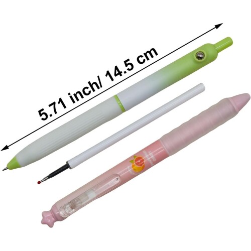 Maydahui 8 dulces frutas Lemon Ball Pen 0.5mm dulce frutas fácil de cocinar pluma herramientas de escritorio artículos de oficina estudiantes niños Celebración de la admisión Preparación de la admisión Premios Regalos — vista 2
