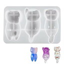 シリコンモールド 猫 立体型 かわいい ねこ 箸置き シリコンモールド レジン ネコ 装飾品 テーブル装飾 飾り物 DIY 手作り シリコン モールド 3D 粘...