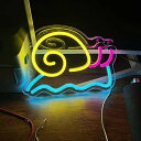 ネオンサイン - 28×20CM カタツムリネオンサイン 子供部屋の装飾 カタツムリネオンウォールサイン LEDサイン ネオン 寝室 壁装飾 パーティーデコレー...