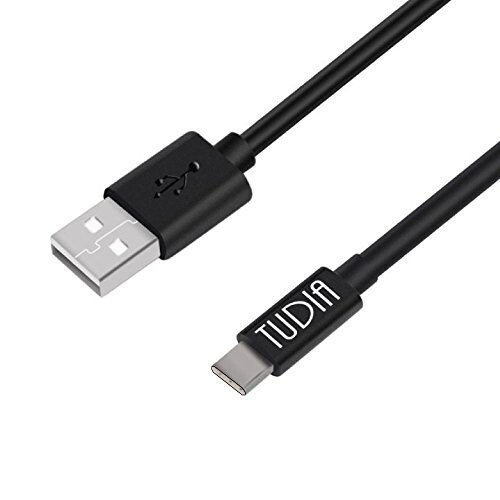 Type C ケーブル, TUDIA 高速 3.1 USB-C & USB ケーブル Type-C 機器対応 1m (ブラック)