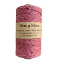 Hemp Show マカロンカラーパレット ヘンプ製1mm 麻紐(ヘンプ100%) 130m巻 (アップルブロッサム)