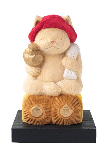 猫buddha 猫福神 大黒天さま 仏屋さかい原型監修＿七福神 招き猫 まねき猫 置物（NB7だいこくてん