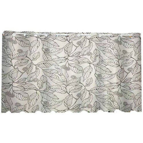 SAWABIYA カフェカーテン 遮像カーテン 小窓用 カーテン 可愛い 柄 おしゃれ 北欧 丈90cm 72cm 目隠し 断熱 遮光 UVカット 省エネ 洗える 間仕切り 厚手 喫茶店 キッチン トレイ 子供部屋 廊下 1