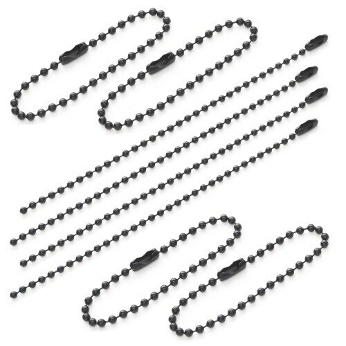 Pstyle. ボールチェーン キーホルダー アクセサリー 2.3mm 100個セット PST-127 (ブラック)