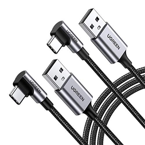 UGREEN USB Type C P[u LiC҂ 3A}[d Quick Charge 3.0/2.0Ή 56KWX^ Xperia XZ XZ2 ALG G5 G6 V20Ή 2{Zbg (1m(2{))