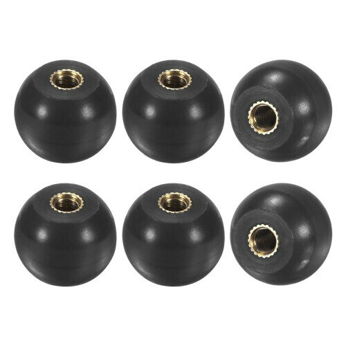 M METERXITY 6個入りのねじ込み式ボールノブ M4女性用スレッド16mm直径。旋盤/機械/芝刈り機用の熱硬化..