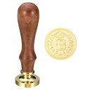 PATIKIL アルファベットB ワックスシールスタンプ イニシャルレター シーリング ワックススタンプ 古典的なレトロ 取り外し可能 ブラスヘッド 木製ハンド...