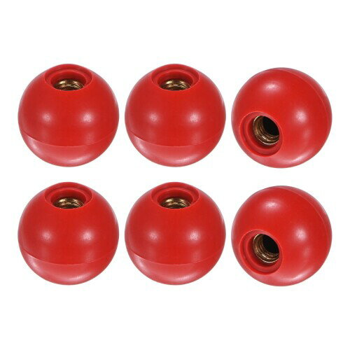 M METERXITY 6個入り ねじ込み式ボールノブ M8女性用スレッド30mm直径。旋盤/機械/芝刈り機用 熱硬化性..