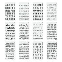 YFFSFDC ステンシルシートアルファベット数字製図看板の作成メッセージ ジャーナルカード 描画テンプレート大文字小文字DIY絵画塗装道具繰り返し利用(12枚...