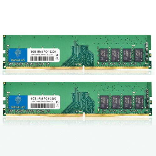 16GB DDR4 3200 1RX8 PC4-25600 8GB x 2 ǥȥåPC 288Pin 1.2V CL22 Unbuffered