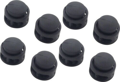 (オーディオファン) スプリング コードストッパー 8点セット 丸形 P 2つ穴ゴム紐止め コードロック