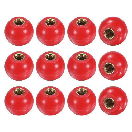 M METERXITY 12個入り ねじ込み式ボールノブ M5女性用スレッド16mm直径 熱硬化性ボールノブ 旋盤/機械/..