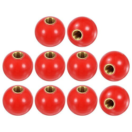 M METERXITY 10個入りのねじ込み式ボールノブ M12メスねじ40mm直径。旋盤/機械/芝刈り機用の熱硬化性ボ..