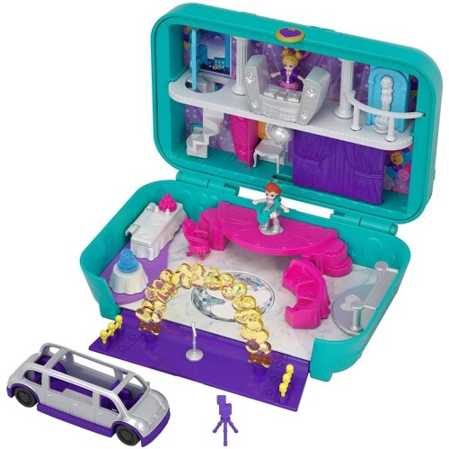 (1-Pack) - Polly Pocket FRY41 Hidden Places Dance Par-taay Case Playset