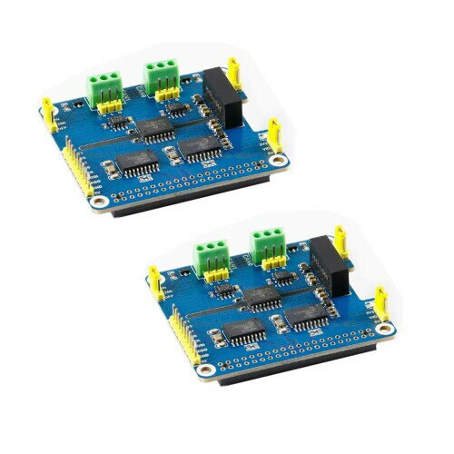 2PCS 2-Channel Isolated CAN Bus Expansion HAT for Raspberry with MCP2515 SN65HVD230