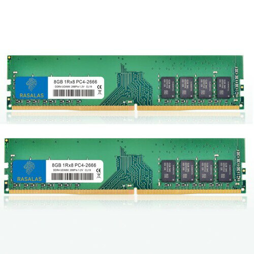 16GB ǥȥåץ PC4-21300 DDR4-2666 8GBX 2 1RX8 UDIMM PC RAM 288Pin 1.2V CL19 Unbuffered NON-ECC