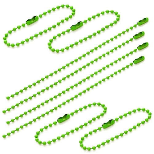 Pstyle. ボールチェーン キーホルダー アクセサリー 2.3mm 100個セット PST-127 (グリーン)
