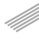 DMiotech 5本入り 300mmx2.5mm 304 ステンレス鋼製ロッド 旋盤用バーストック DIYクラフト 飛行機模型 船模型 車模型用