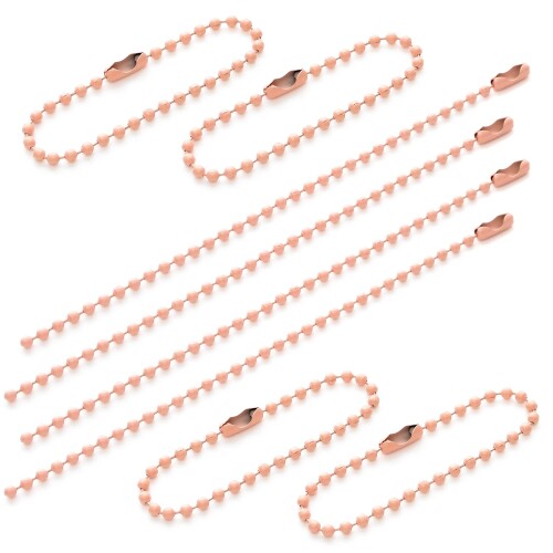 Pstyle. ボールチェーン キーホルダー アクセサリー 2.3mm 100個セット PST-127 (アプリコット)