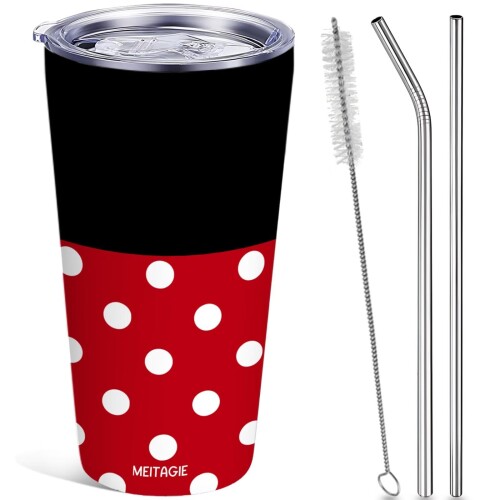 タンブラー 可愛い プレゼント 600ml 蓋付き こぼれない ストロー付き 広口 保温保冷 大容量 ステンレス 製 花柄 水筒 真空断熱 二重構造 マグボトル コーヒー ビール ジュース 洗いやすい(3)