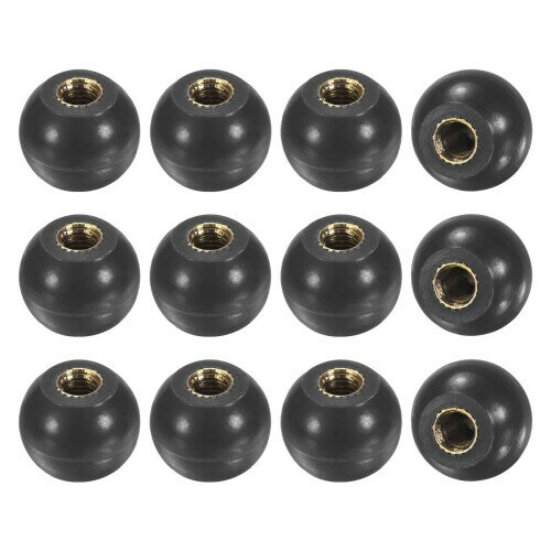 M METERXITY 12個入り ねじ込み式ボールノブ M5女性用スレッド16mm直径。旋盤/機械/芝刈り機用 熱硬化..