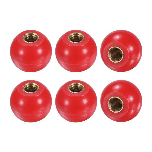 M METERXITY 6個入り ねじ込み式ボールノブ M5女性用スレッド16mm直径。旋盤/機械/芝刈り機用 熱硬化性..