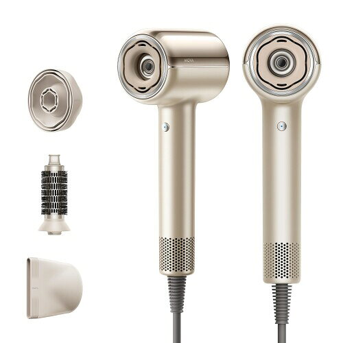 MOVA Shine 20 ヘアドライヤー 金色 複数のノズルセット 家族向け 速乾 大風量 軽量 コンパクト TOFセンサー 高濃度プラズマヘアケア 簡単にスタイリング 温度4段階調整 風速3段階調整 プラ