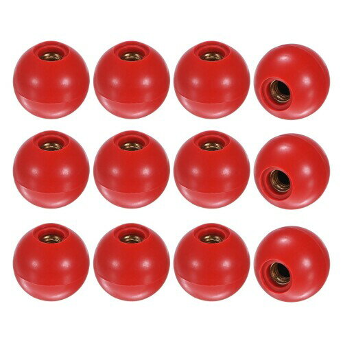 M METERXITY 12個入り ねじ込み式ボールノブ M8女性用スレッド30mm直径。旋盤/機械/芝刈り機用 熱硬化..