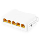 Gigabit PoE パススルースイッチ PoE in 4 PoE出力エクステンダー IEEE802.3af/at/bt PoE電源 90W 10/100/1000Mbps イーサネット DINレール&ウォールマウント プラグアンドプレイ