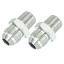 PATIKIL 六角縮小ニップルコネクタパイプアダプタ3/4"オス37°フレアJIC x 3/8"オスN PT 2パックパイプ継手縮小ニップルアダプタメッキ鋼油圧継手