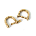 (Increased Fire) dカン ネジ式 2個入り 12mm 真鍮 金具 後付け リング ハンドメイド DIY 金具 手芸 材料 小物 アクセサリー パ...