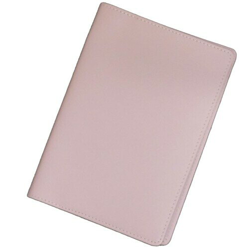 (i-story) お薬手帳 カバー 本革 日本製 カードポケット 透明窓付き (サクラ)