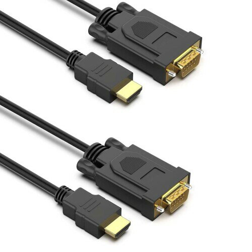 HDMI VGA ϊP[u HDMI to VGA P[u(HDMIVGA)j^[AvWFN^[ȂǂɑΉ (ubN)