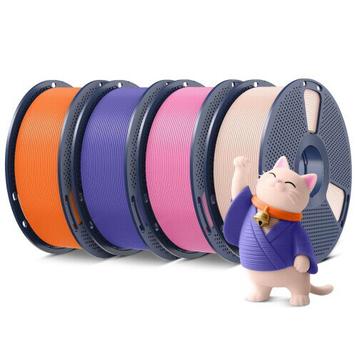 SUNLU 4kg PLA Plus 1.75mm 3D 印刷リント、SUNLU Neat Wrap PLA 1.75mm PRO リントは、ほとんどの FDM..