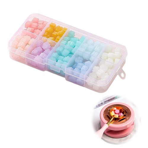 Doyime シーリングワックス ワックスビーズ 猫の足跡 小粒 200粒 ワックススタンプの封印用 カード 封筒 招待状 手紙 封蝋 結婚式 祝福 告白 記念...