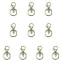 (アーオー) キーホルダー 金具 パーツ ハンドメイド 丸カン キーリング アクセサリー DIY 手芸用品 シルバー 10個セット
